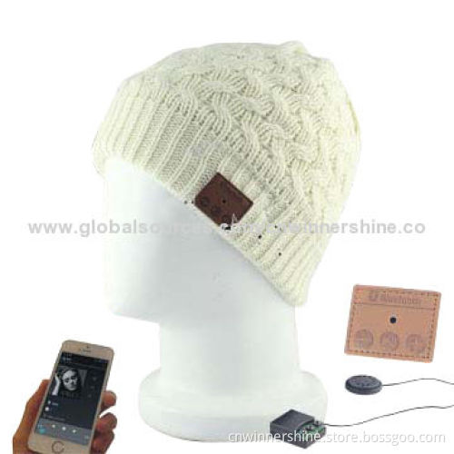 Headphone beanies with built-in stereo sound Bluetooth speakers bring handsfree communication